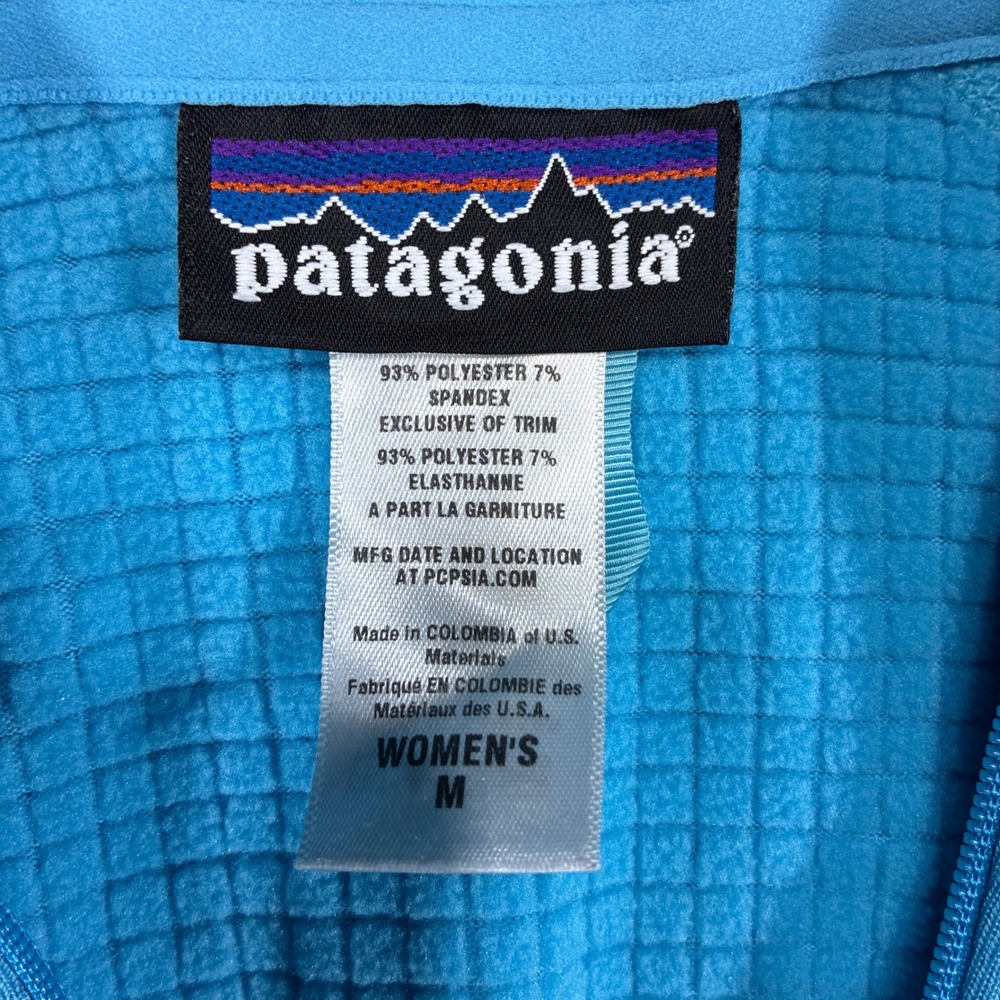Patagonia R1 Hoody Women Small Blue Quarter Zip Pullover Climbing Gorpcore Camp - Picture 3 of 11